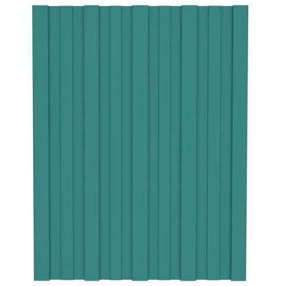 Berkfield Roof Panels 36 pcs Galvanised Steel Green 60x45 cm