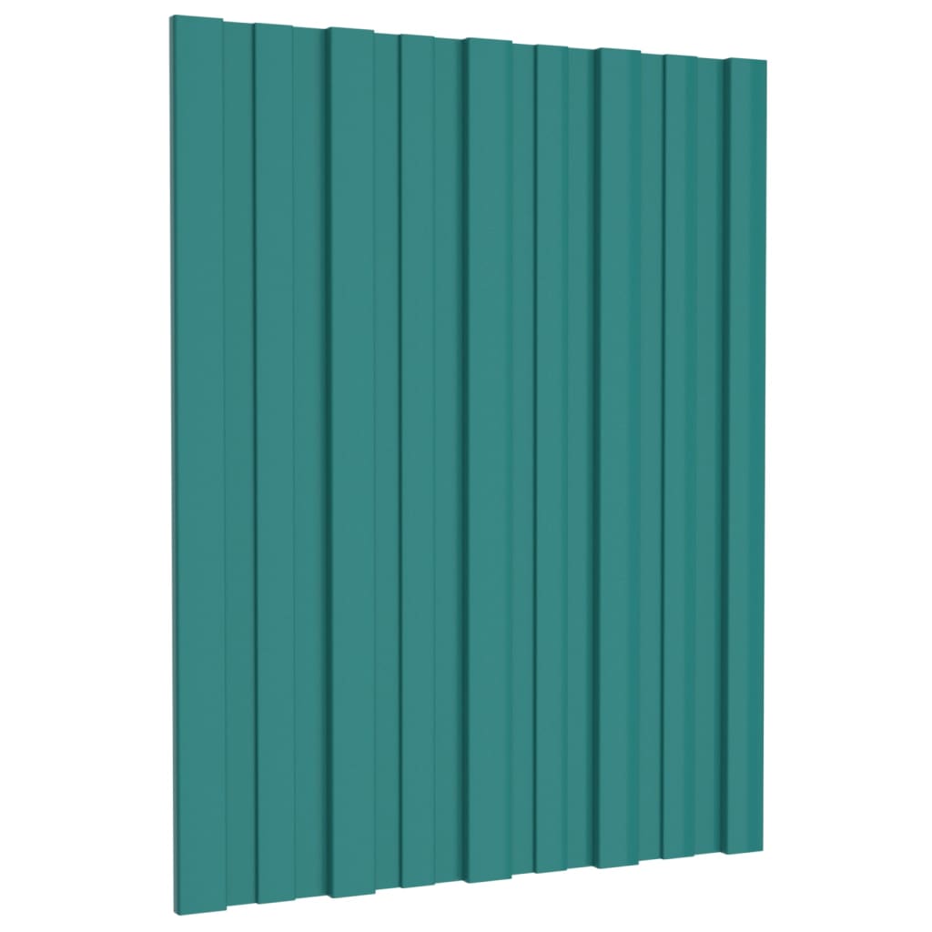 Berkfield Roof Panels 36 pcs Galvanised Steel Green 60x45 cm