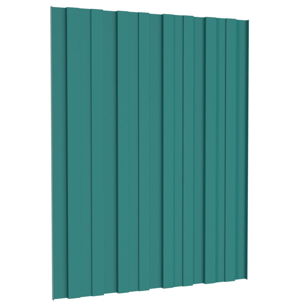 Berkfield Roof Panels 36 pcs Galvanised Steel Green 60x45 cm