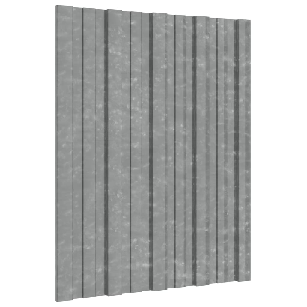 Berkfield Roof Panels 12 pcs Galvanised Steel Silver 60x45 cm