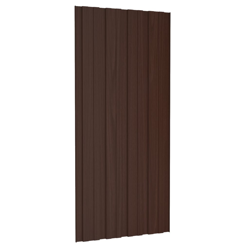 Berkfield Roof Panels 36 pcs Galvanised Steel Brown 100x45 cm