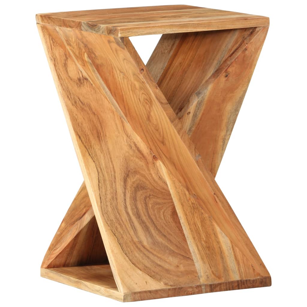 Berkfield Side Table 35x35x55 cm Solid Wood Acacia