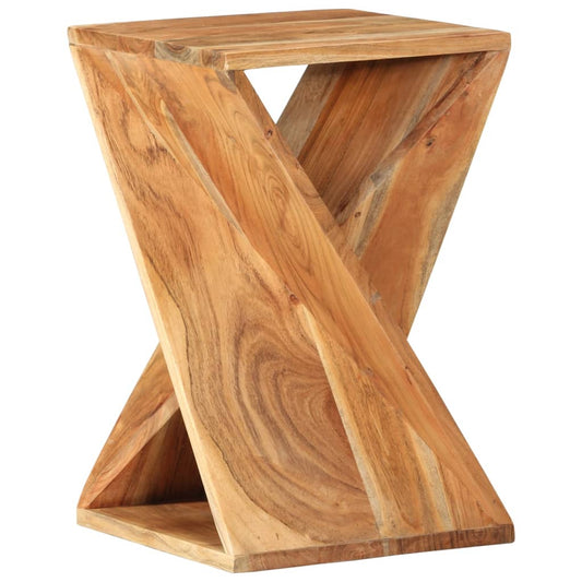 Berkfield Side Table 35x35x55 cm Solid Wood Acacia