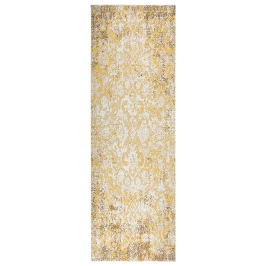 Berkfield Outdoor Rug Flatweave 80x250 cm Yellow