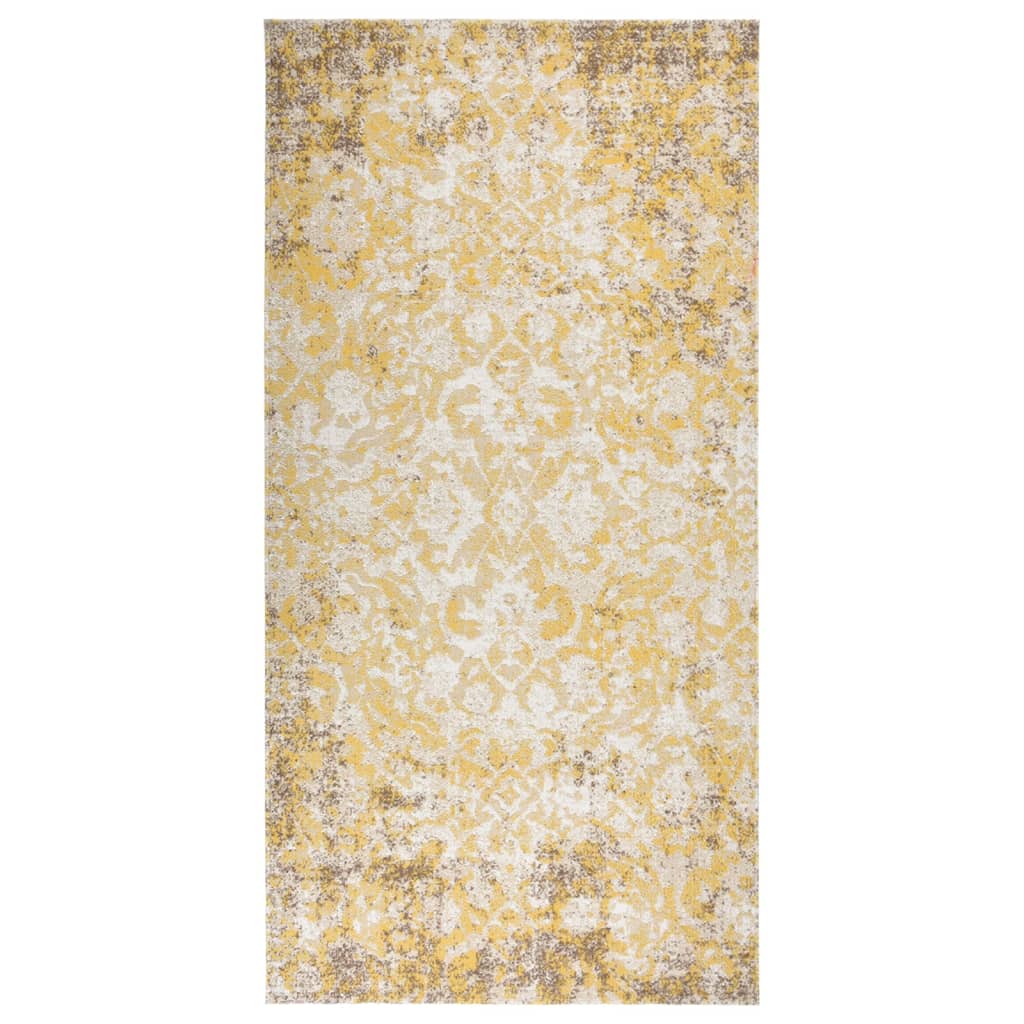 Berkfield Outdoor Rug Flatweave 100x200 cm Yellow
