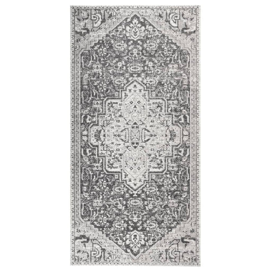 Berkfield Outdoor Rug Flatweave 100x200 cm Light Grey