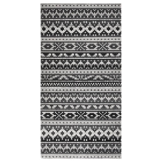 Berkfield Outdoor Rug Flatweave 80x150 cm Dark Gery