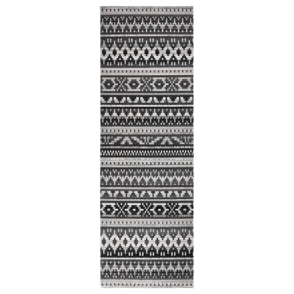 Berkfield Outdoor Rug Flatweave 80x250 cm Dark Gery