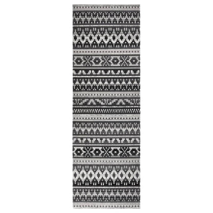 Berkfield Outdoor Rug Flatweave 80x250 cm Dark Gery