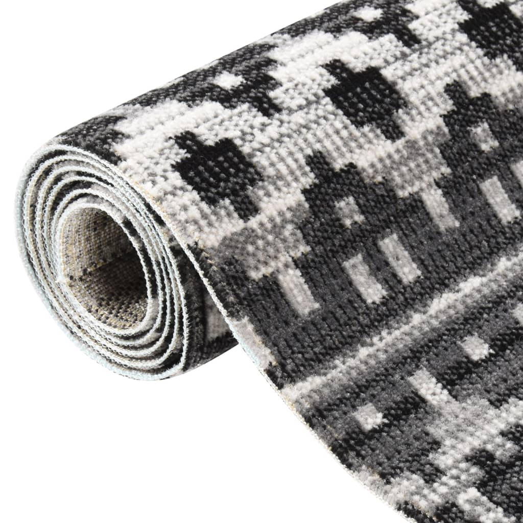 Berkfield Outdoor Rug Flatweave 80x250 cm Dark Gery