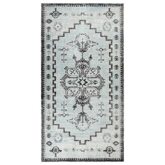 Berkfield Outdoor Rug Flatweave 80x150 cm Green and Grey