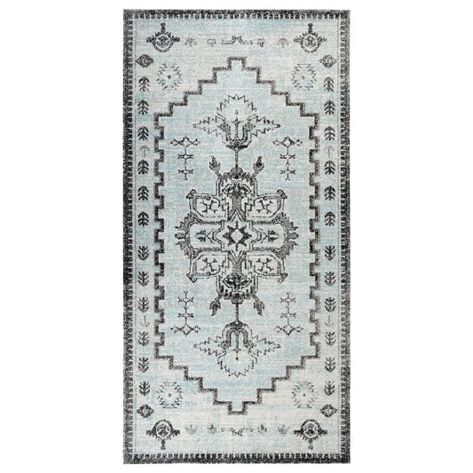 Berkfield Outdoor Rug Flatweave 100x200 cm Green and Grey