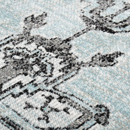 Berkfield Outdoor Rug Flatweave 100x200 cm Green and Grey