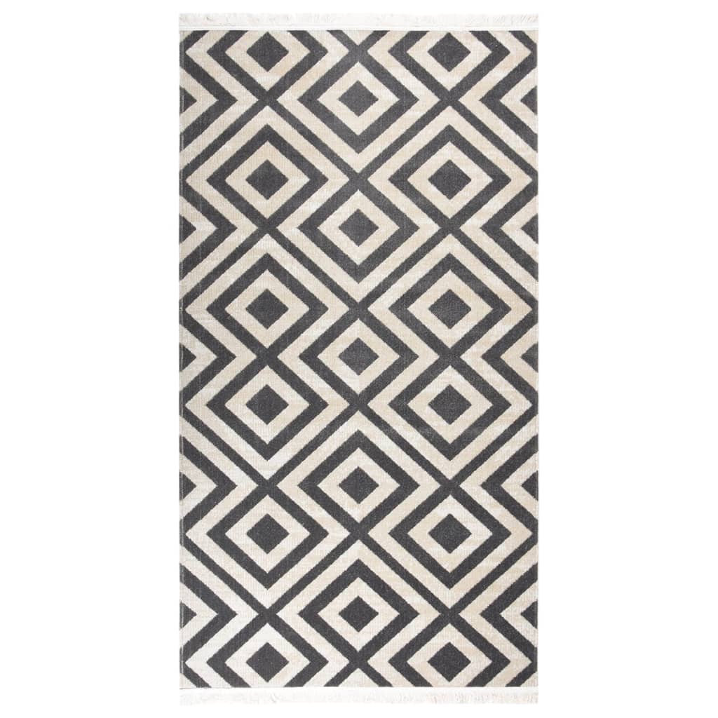 Berkfield Outdoor Rug Flatweave 80x150 cm Light Black and Light Beige