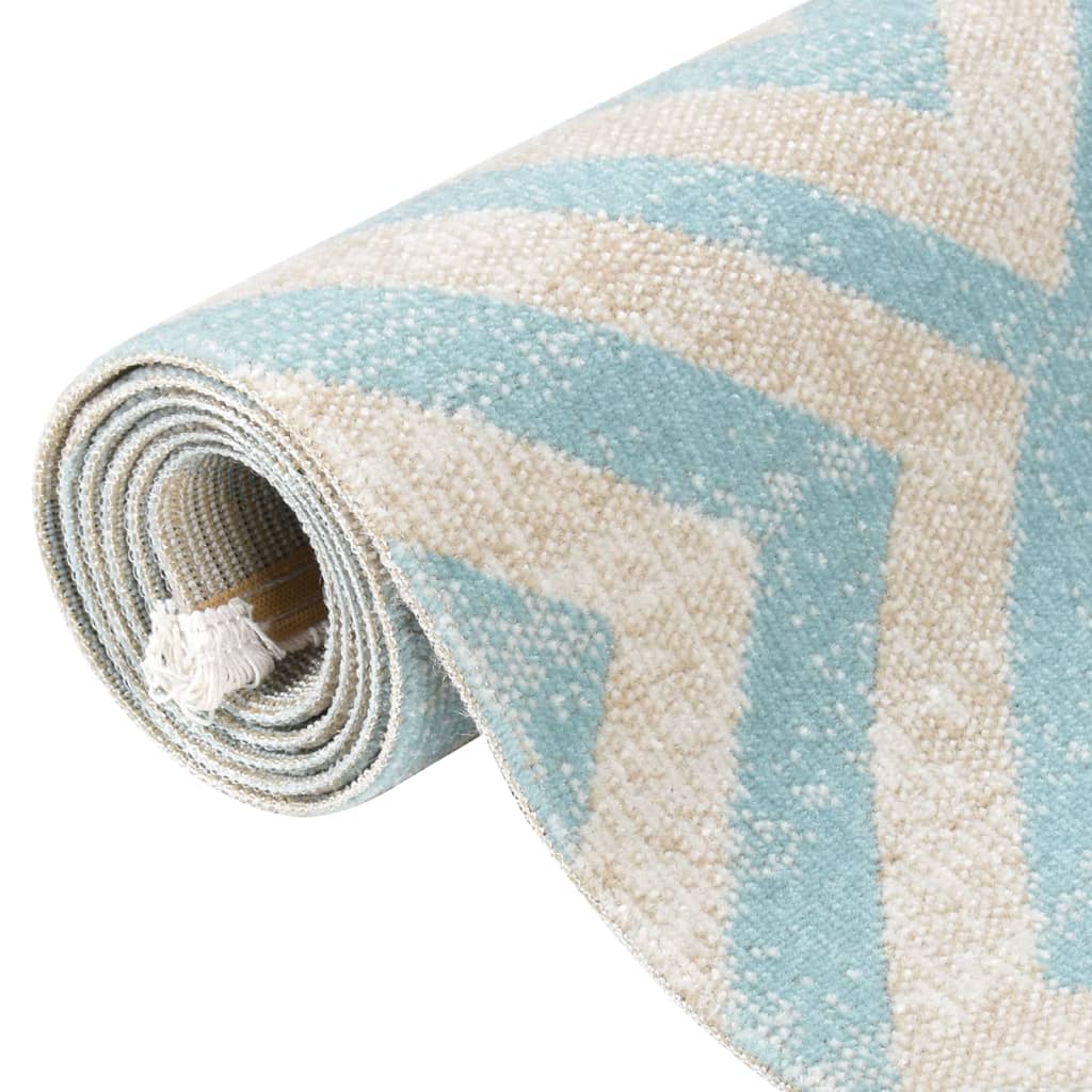 Berkfield Outdoor Rug Flatweave 80x150 cm Green and Beige