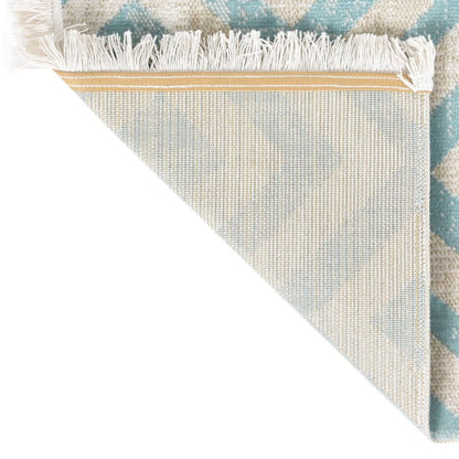 Berkfield Outdoor Rug Flatweave 80x150 cm Green and Beige