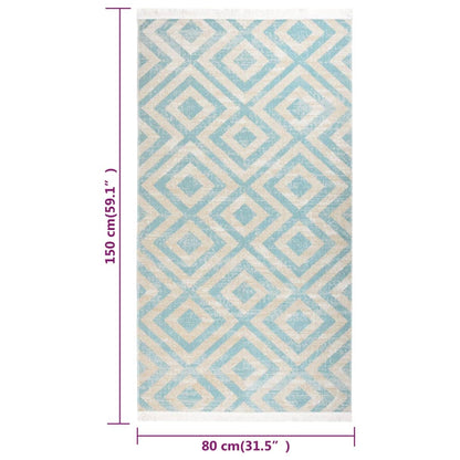 Berkfield Outdoor Rug Flatweave 80x150 cm Green and Beige