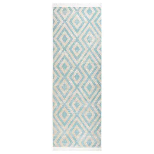 Berkfield Outdoor Rug Flatweave 80x250 cm Green and Beige