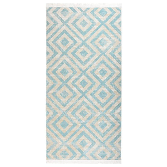 Berkfield Outdoor Rug Flatweave 100x200 cm Green and Beige