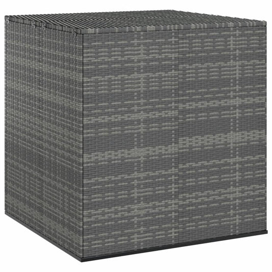 Berkfield Garden Cushion Box PE Rattan 100x97.5x104 cm Grey