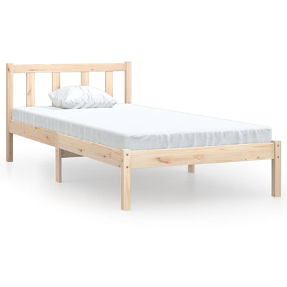Berkfield Bed Frame Solid Pinewood 100x200 cm