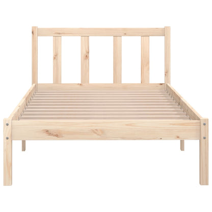 Berkfield Bed Frame Solid Pinewood 100x200 cm