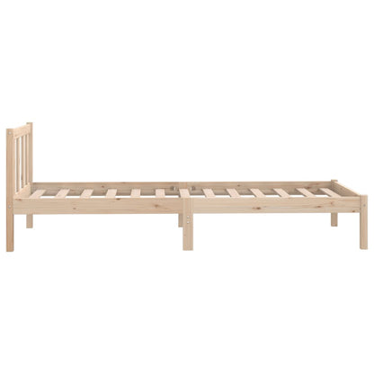 Berkfield Bed Frame Solid Pinewood 100x200 cm