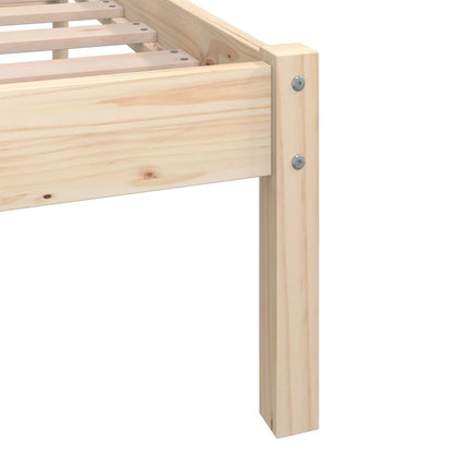 Berkfield Bed Frame Solid Pinewood 100x200 cm