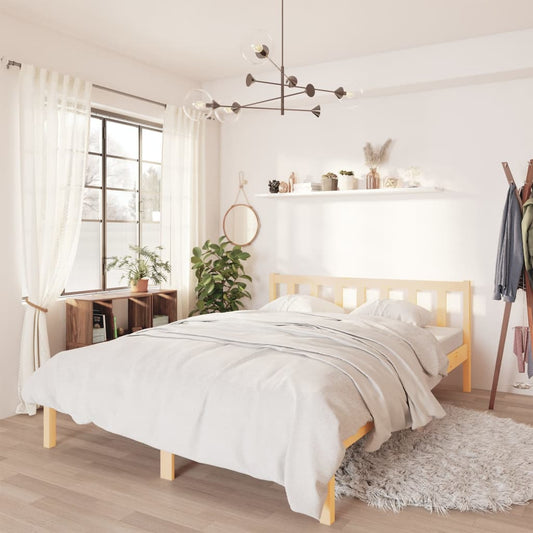 Berkfield Bed Frame Solid Pinewood 120x200 cm