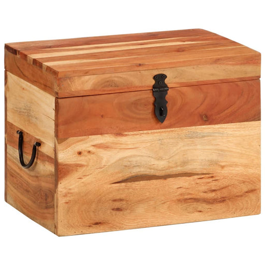 Berkfield Storage Box 39x28x31 cm Solid Wood Acacia