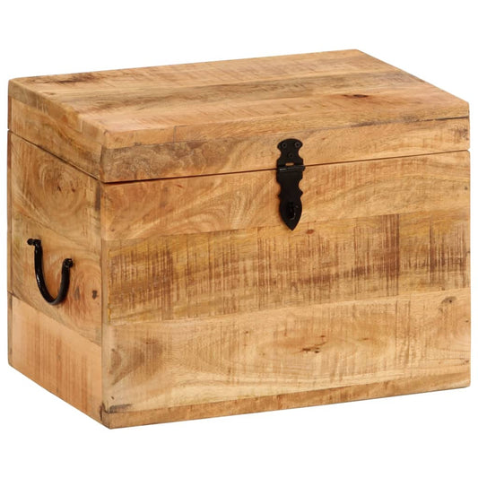Berkfield Storage Box 39x28x31 cm Solid Wood Mango