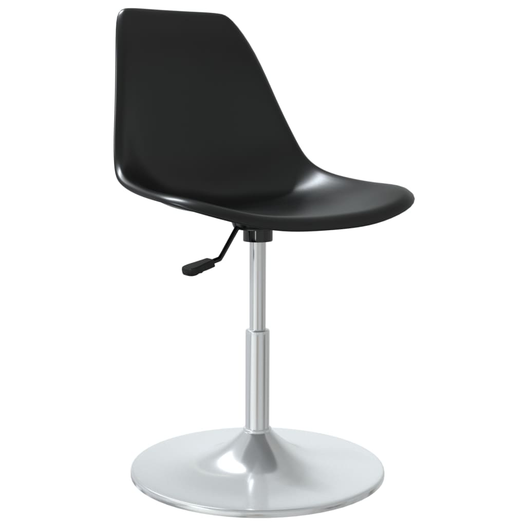 Berkfield Swivel Dining Chairs 2 pcs Black PP