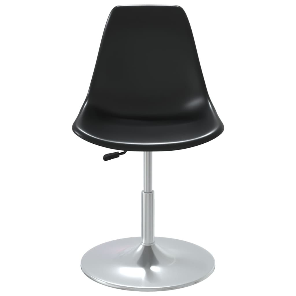 Berkfield Swivel Dining Chairs 2 pcs Black PP