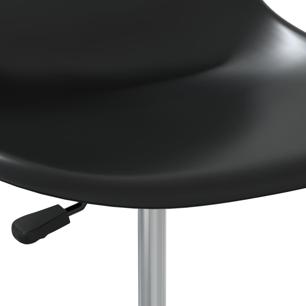 Berkfield Swivel Dining Chairs 2 pcs Black PP