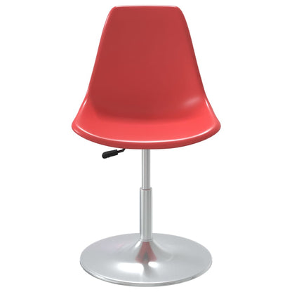 Berkfield Swivel Dining Chairs 2 pcs Red PP