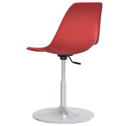 Berkfield Swivel Dining Chairs 2 pcs Red PP