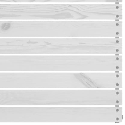 Berkfield 4 Piece Garden Lounge Set White Solid Pinewood