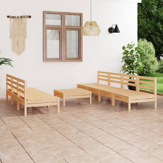 Berkfield 8 Piece Garden Lounge Set Solid Pinewood