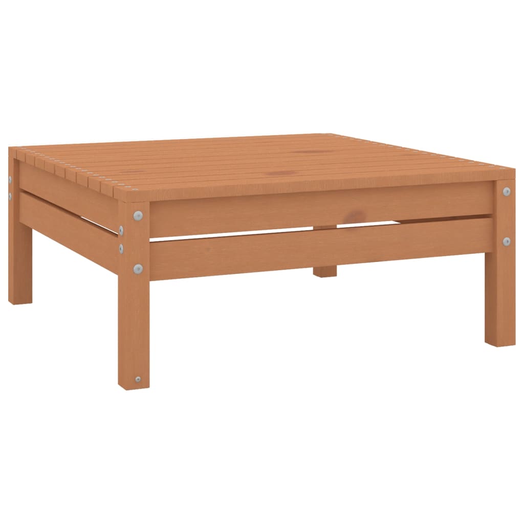 Berkfield 10 Piece Garden Lounge Set Solid Wood Pine Honey Brown