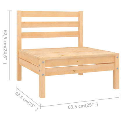 Berkfield 10 Piece Garden Lounge Set Solid Wood Pine