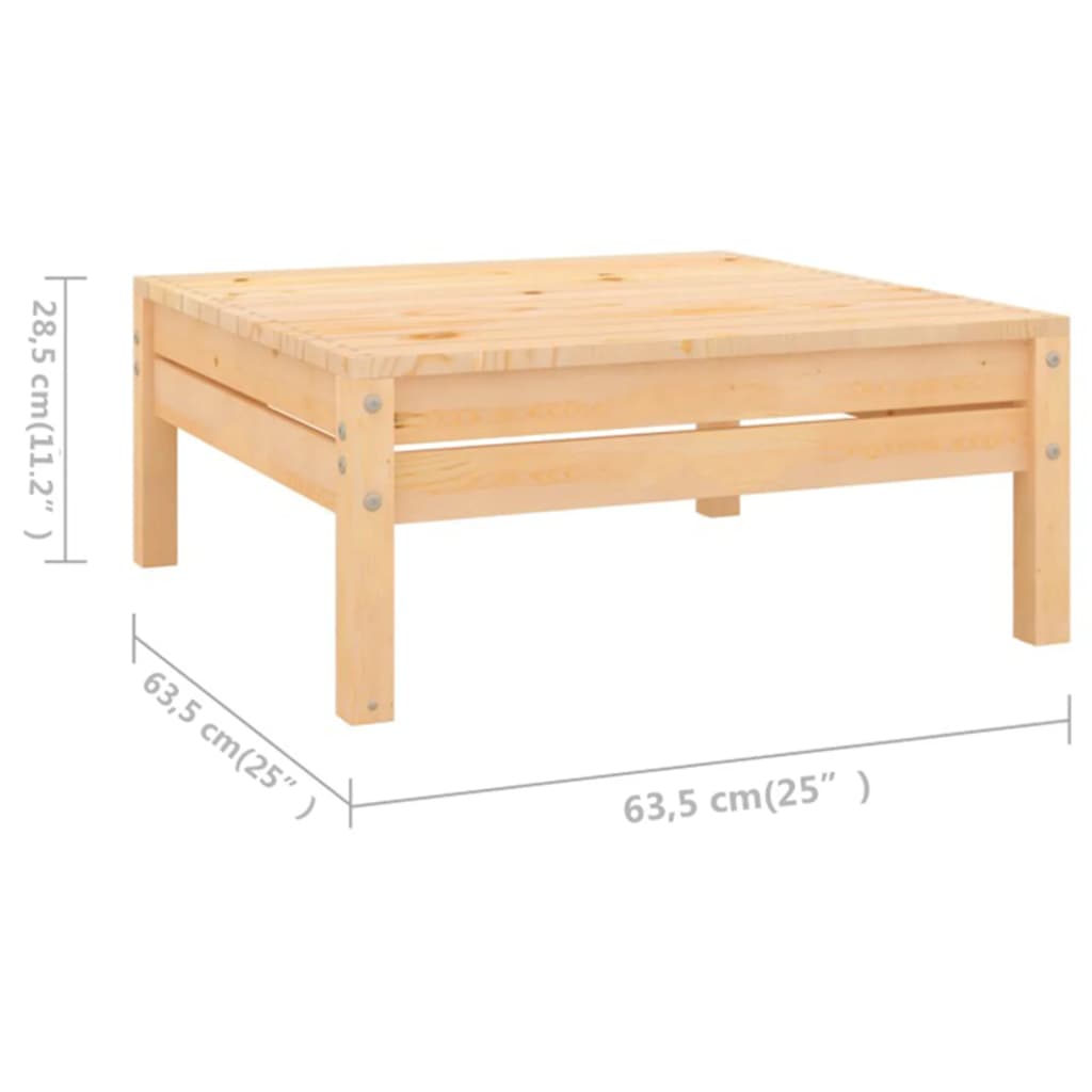 Berkfield 10 Piece Garden Lounge Set Solid Wood Pine