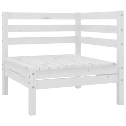 Berkfield 10 Piece Garden Lounge Set Solid Wood Pine White
