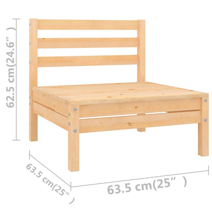 Berkfield 10 Piece Garden Lounge Set Solid Wood Pine