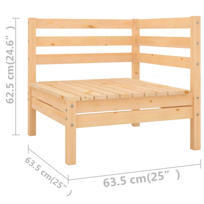 Berkfield 10 Piece Garden Lounge Set Solid Wood Pine