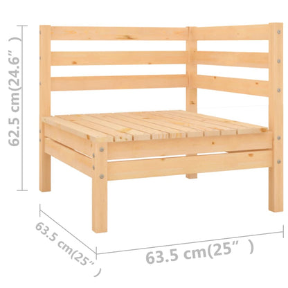 Berkfield 10 Piece Garden Lounge Set Solid Wood Pine