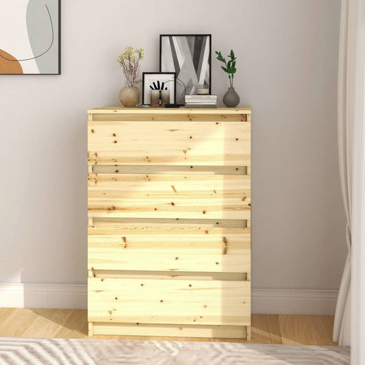 Berkfield Side Cabinet 60x36x84 cm Solid Firwood
