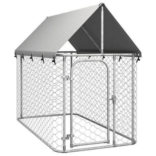 Berkfield Outdoor Dog Kennel with Roof 200x100x150 cm