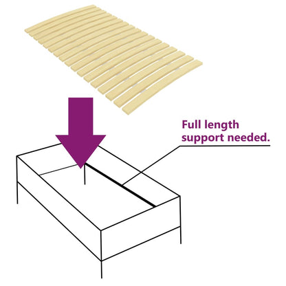 Berkfield Slatted Bed Base with 24 Slats 90x200 cm