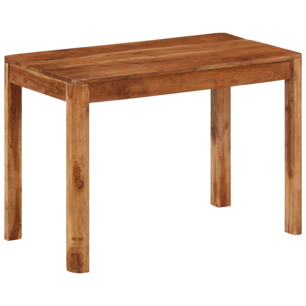 Berkfield Dining Table Solid Wood Acacia with Honey Finish 110x60x76 cm