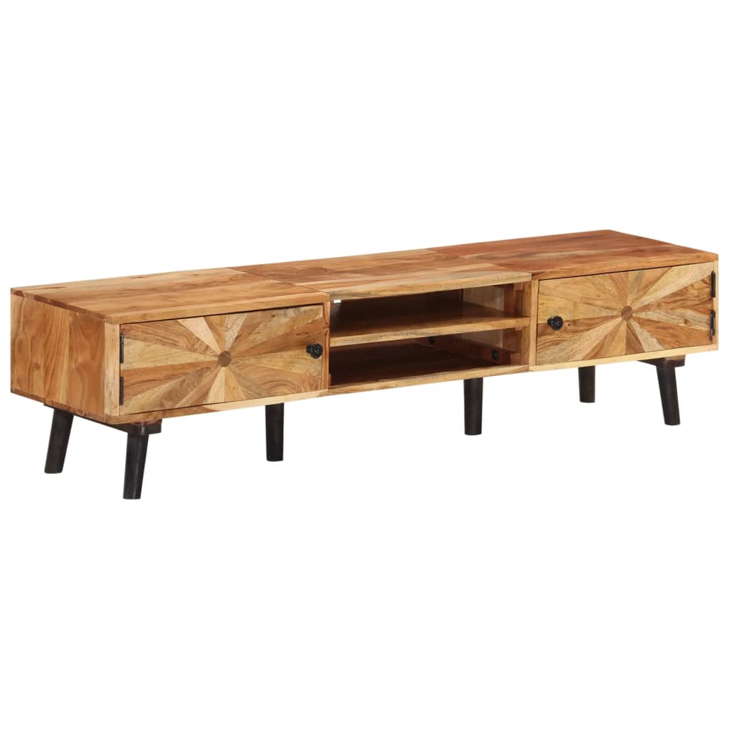 Berkfield TV Cabinet 145x35x35 cm Solid Acacia Wood